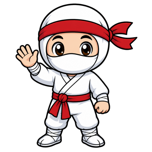 Mascota NinjaHosting saludando